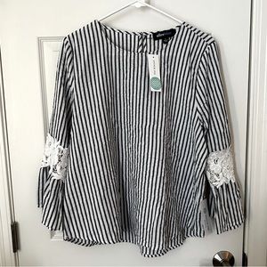 AliceBlue Summer Top; Size L